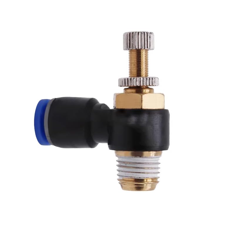 Racor regulador SL de flujo regulable con rosca 1/8 para manguera de 10mm 4
