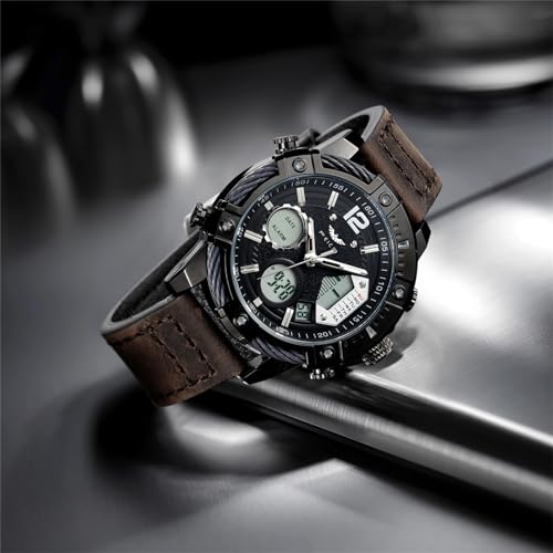 Image of FEICE Men's Chronograph Sport Watch Japanese Quartz Analog-Digital Waterproof Watches Multifunctional Luminescent Industrial Style Punk Watch