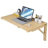 Bureau flottant pratique : fabriqué en bois de pin naturel, texture claire, surface lisse sans bavures, plus facile à essuyer, zéro entretien.
