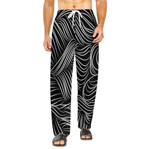 Bas de pyjama femme long avec poches pratiques pantalon de détente S
