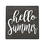 Hello Summer Small Rustic Wooden Sign 5