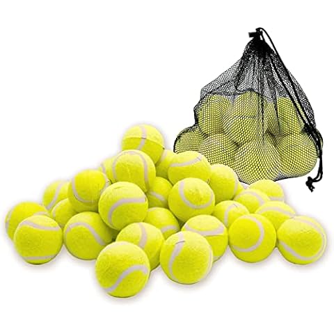 Taimani Ball Dog Toy, Sturdy & Durable, High Bounce, Throw and Fetch, Outdoor Exercise, Kids, Tennis (24 pack) Cover