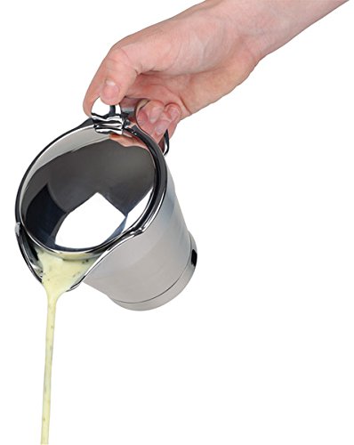 SUN - Salsiera termica in plastica ABS e acciaio INOX, a doppia parete, lavabile in lavastoviglie, con coperchio ribaltabile, 19 x 12,5 x 13 cm