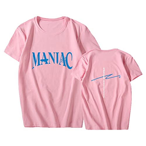 Stray Kids T-Shirt Maniac North American Tour Shirt Felix Woojin Jisung Bangchan Tee Shirt