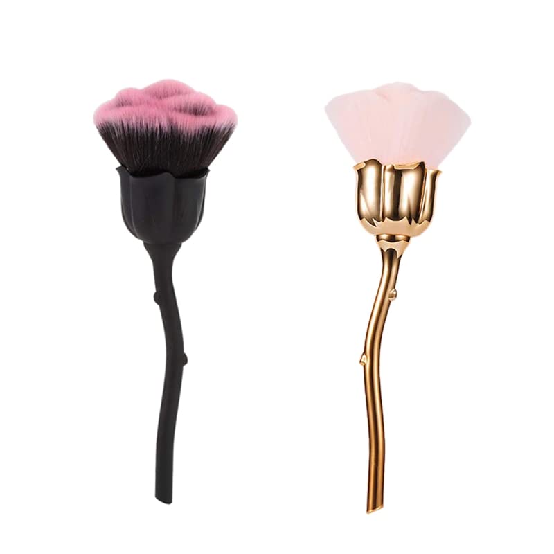 pizarra Pink Nail Dust Brush, Gold
