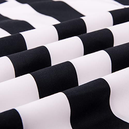 NTBAY-3-Pieces-Duvet-Cover-Set-Black-and-White-Stripe-Printed-Microfiber-Reversible-DesignKing-Stripe 410LEQ9Dk9L