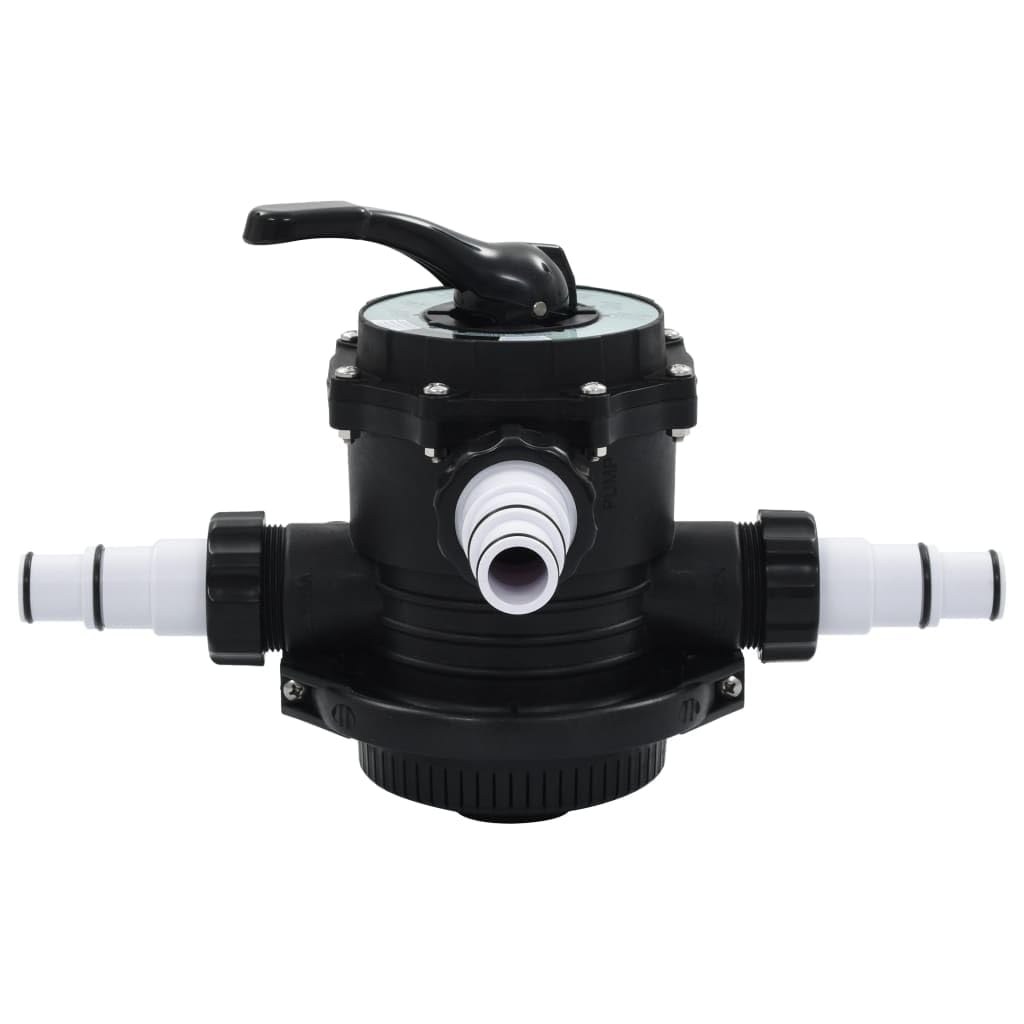 Benicabaly Simplify Pool Maintenance with Top Mount Multiport Valve, 6 Functions, Compatible with 1.5 Inch Fittings, Black