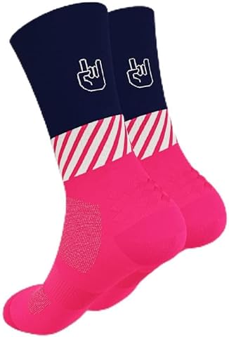 Calcetines Running Divertidos 100% Técnicos, transpirables, compresivos, anatómicos, termorregulador, talón, puntera y metatarso reforzados, perfectos para running, trail, trekking, ciclismo