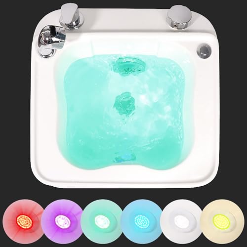 Spa de pies acrílico con luces coloridas y calefacción miniatura 5
