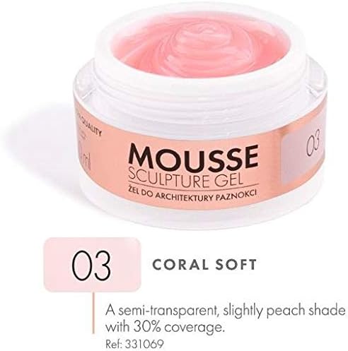 Victoria Vynn MOUSSE SCULPTURE GEL 50ml NEW Thixotropic Gel NEW CORAL SOFT 03, New Soft Coral, 50 ml (Pack of 1) - Image 3
