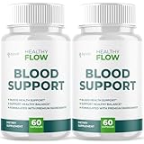 (2 Pack) Healthy Flow Blood Health Support Capsules, Official Healthy Flow Blood Pills with All Natural Ingredients, Advanced Formula Supplement with Premium Vitamins for Men & Women (120 Capsules)