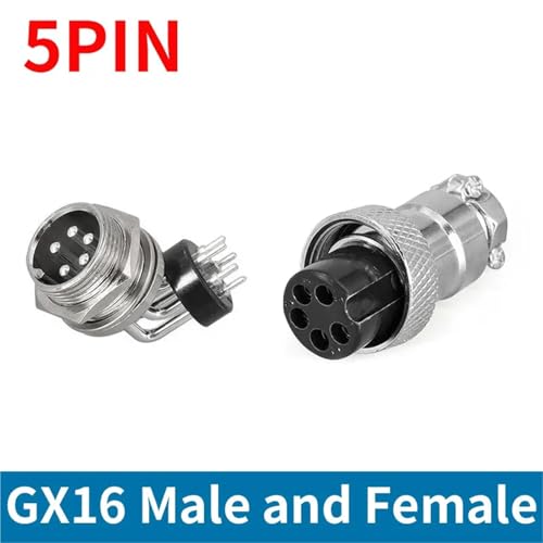 Conector GX16 de 5 pines para placa de circuito PCB a 90 grados 2