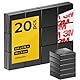Ferrite Magnet F15x15x*4mm+3M 9448A, 20pcs/Pack, Color Box Packing