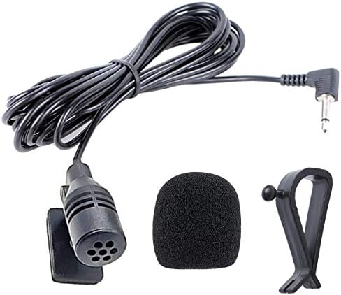 NewTH 3.5mm Microphone, HD Voice Assembly Mic for Car Vehicle Head Unit Bluetooth Enabled Stereo Radio DVD GPS, Plug and Play