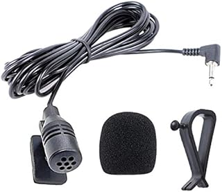 NewTH 3.5mm Microphone, HD Voice Assembly Mic for Car Vehicle Head Unit Bluetooth Enabled Stereo Radio DVD GPS, Plug and Play