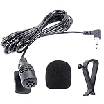 NewTH – NewTH Mikrofon 3,5 mm Externe Montage Auto-Mikrofon Kompatib