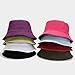 Quanhaigou Corduroy Bucket Hats Unisex Reversible Travel Daily Cap for Men Women Teens (Burgundy)