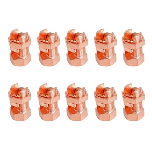 Conector de perno dividido TJ-16 tipo split bolt para unión de hilos de toma tierra