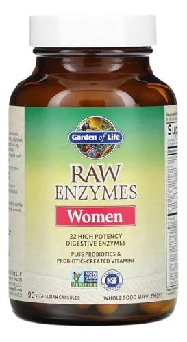 Garden of Life Raw Enzymes for Women, Digestive Enzymes, 90 Capsules - image 3