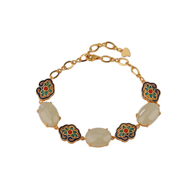 Grand jade naturel véritable et élégant cloison pour attirer la bonne chance
