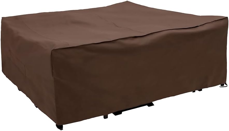 Oversized Patio Furniture Cover 07843BB (120"L x 90"W x 40"H), Brown