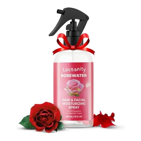 Locsanity Pure Rosewater Hair and Facial Daily Moisturizing/Refreshing Spray Cover