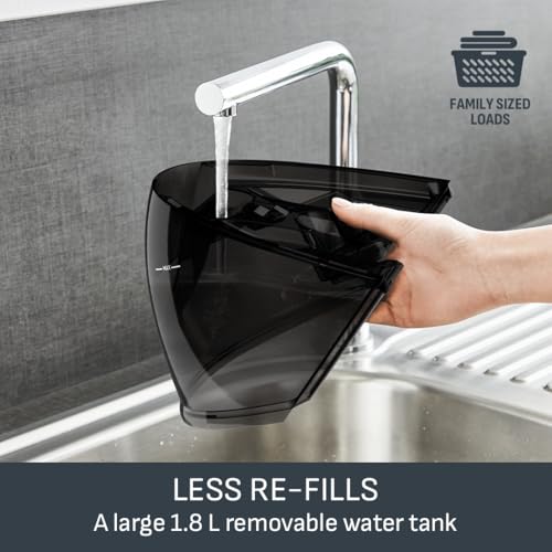 Tefal Pro Express Protect High Pressure Steam Generator Iron, 1.8 L Capacity, 7.5 Bar, 140 g/min continuous steam & 560 g/min steam boost, 2600 Watt, Removable Scale Collector, Burgundy & Black GV9230