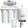 APEC Water WQA Certified 7-Stage Reverse Osmosis Drinking Water Filter System with Alkaline Mineral pH+ Remineralization and UV Water Filter, Ultra Safe Removes 1K+ Impurities, Brushed Nickel, 75 GPD
