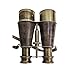 Vintage Antique Style Binocular Spyglass Victorian Marine Brass Buffed Leather Neck Strap Binocular Navigational Sailor 1915 Home & Office Decor (Grey)