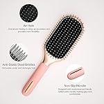 Melbang Hair Brush for Thick Curly Thin Long Short Wet or Dry Hair Adds Shine and Makes Hair Smooth Hair Comb Paddle Hair Brush for Men Women Kid - Image 4