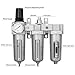 1/2 NPT Industrial Grade 3 Stage Air Drying System - Particulate Filter, Coalescing Filter, Desiccant Dryer & Air Regulator