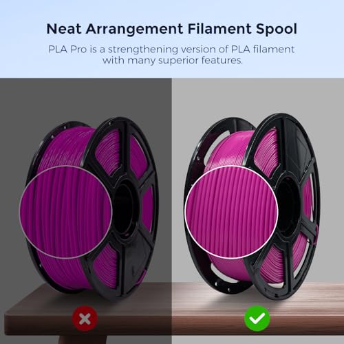 Image of FLASHFORGE 3D Printer Filament, PLA PRO Filament 1.75mm, 1KG Spool (2.2lbs), Dimensional Accuracy + /- 0.02mm for FDM 3D Printers, Better Tenacity & No Knotting (Rose)
