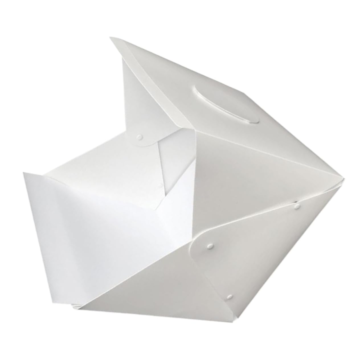 Caja de Luz Fotográfica Portátil Plegable 40cm Luces LED Integradas, Plástico Blanco, Montaje Fácil para Fotografía de Productos y Objetos Pequeños