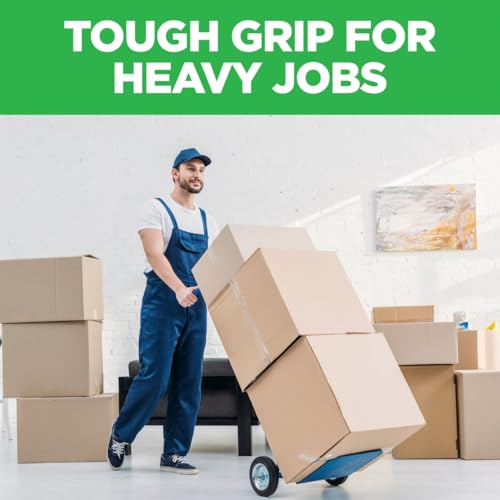 Image of Scotch Tough Grip Moving Packing Tape, Clear, Moving Tape that Secures Boxes up to 80 Pounds, 1.88 in. x 22.2 yd., 6 Tape Rolls with Dispensers
