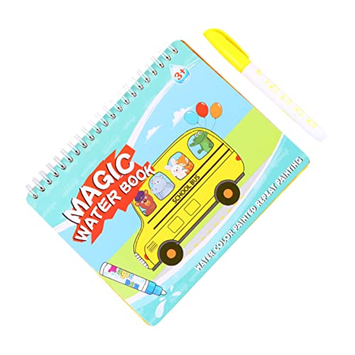 Kisangel libro de grafitis juguetes libro de pintura con pluma libros para colorear reutilizables