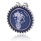 Stilvolles Sternbild-Thema Golfballmarker& Magnetischer Hut Clip Set, Langlebig Eisen Ball Marker mit Hut Clip Blau Golf Zubehör für Männer(Wassermann)