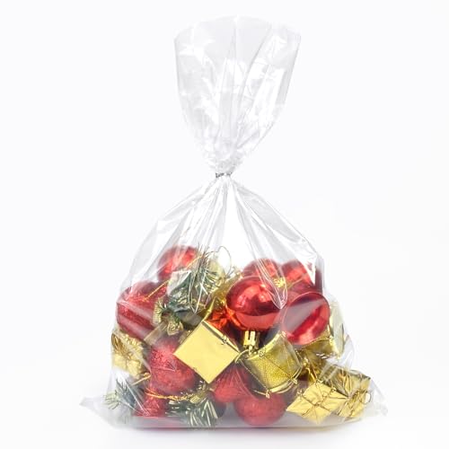 Yotelab 9X14 Inches Clear Plastic Bags For Packaging, 50 Pieces Flat Open Clear Poly Bags For Storage thumb #3