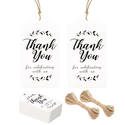 Amazon | Thank You for Celebrating with Us タグ 100個 紙製