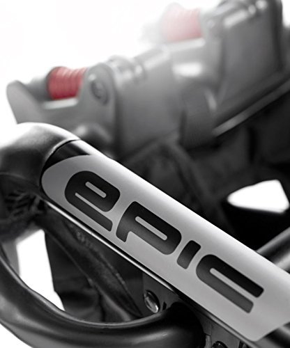 Close-up of Jané Epic stroller rear wheel suspension