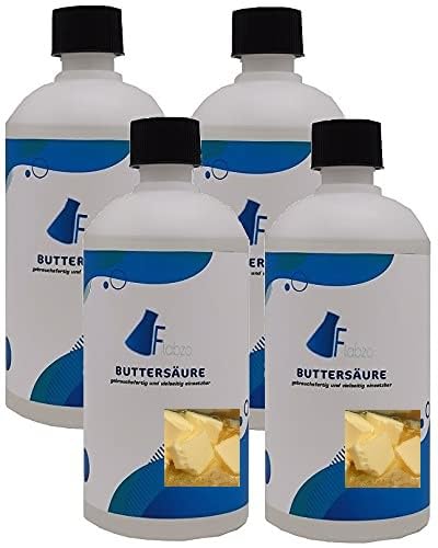 Flabzo 4x500ml Buttersäure (Varianten 100ml-9 Liter) ARTNR.2584 * 24h SOFORT Versand* Gebrauchsfertig von Karbid 24 (4x500ml)