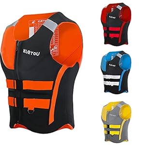 Aid Zwemvest voor Volwassen Kinderen Opblaasbaar Safty Float Reddingsvest met Verstelbare Snorkel Vest Ontworpen voor…