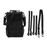 OKOVO Suministros para exteriores de 2 lados de gran capacidad de nylon de mochila (Negro)