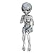 Produktbild LYEAA Alien Statue aus Kunstharz, Mini-Landschaft, Alien-Modell, Frieden & Ruhe, sitzende Alien-Figuren, Zuhause, Innen- und Außenbereich, Raumdekoration (weiblicher Alien)