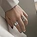 3 Pcs Vintage Ring Set Simple Open Toe Rings Adjustable Finger Ring Fashionable Jewelry Gifts For Women