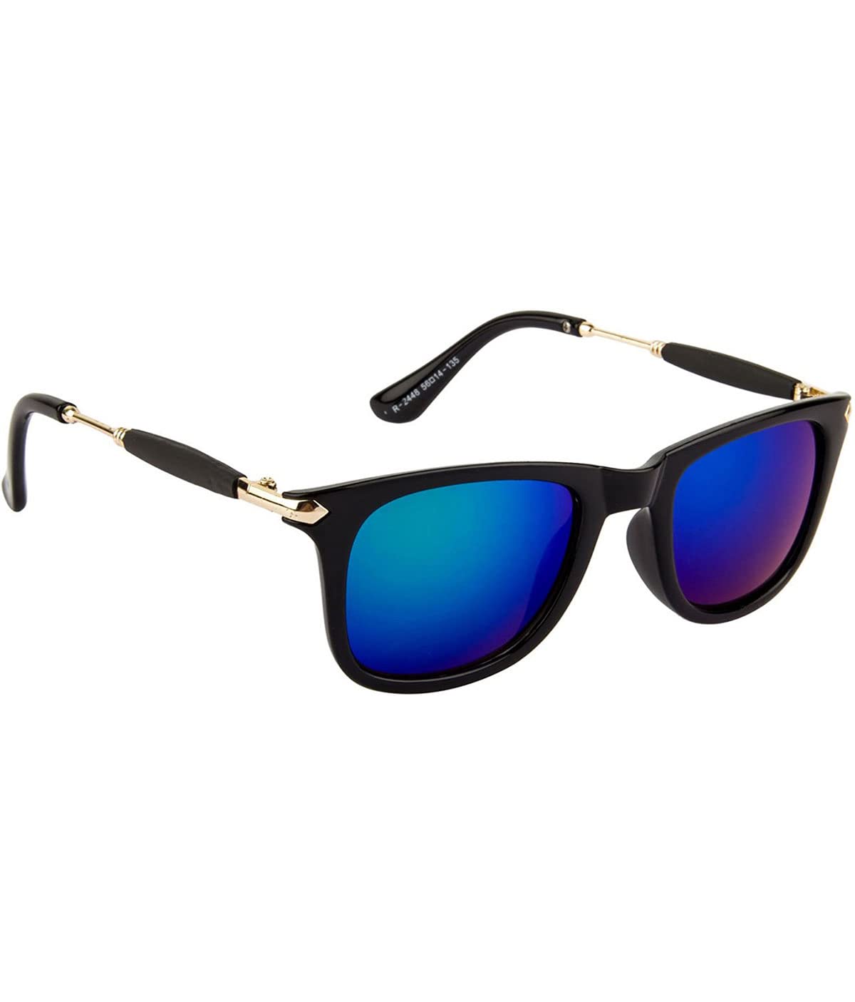 Blue Rubber Stick Mercury Square Sunglasses-image-2