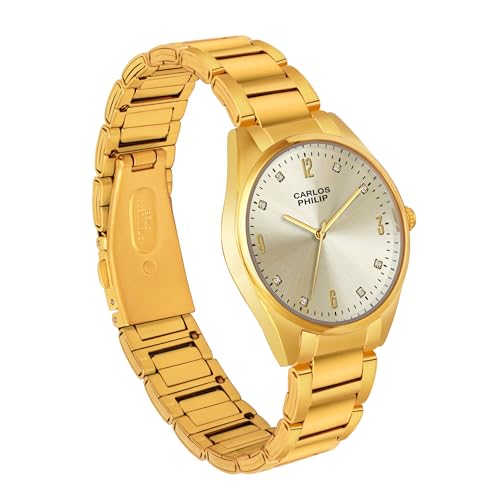 Image of Carlos Philip Majesta Series Premium Luxury Analog Watch | Heritage-Inspired Design | Stainless Steel Build | Exclusive Dial Colors | Japanese Quartz Movement