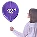 (60 Piece) Chrome Party Balloons - 6 Assorted 12 inch Latex Birthday Balloons by D&H Craftworks