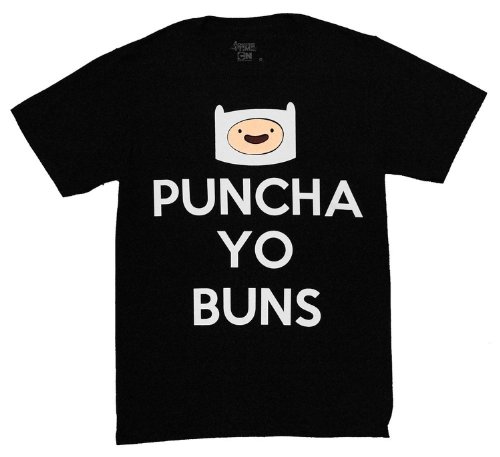 Adventure Time Finn Punch-A Yo Buns Men's T-Shirt