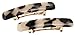 France Luxe Mini Rectangle Barrette, Ivory Tokyo, Set of 2 - Classic French Design For Everyday Wear