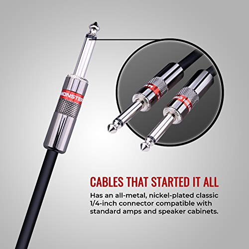 Monster Prolink Classic Speaker Cable: Straight To Straight, 3 Ft, Straight 1/4 Plugs #TOP4